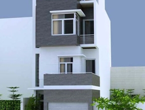 Thiết kế nhà phố đẹp có garage để xe