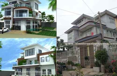 Xây dựng nhà biệt thự nhà Anh Nam tại Bình Chánh 