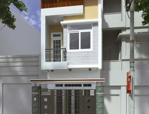 Xây nhà phố 2 tầng nhà anh Tốt Quận 9 